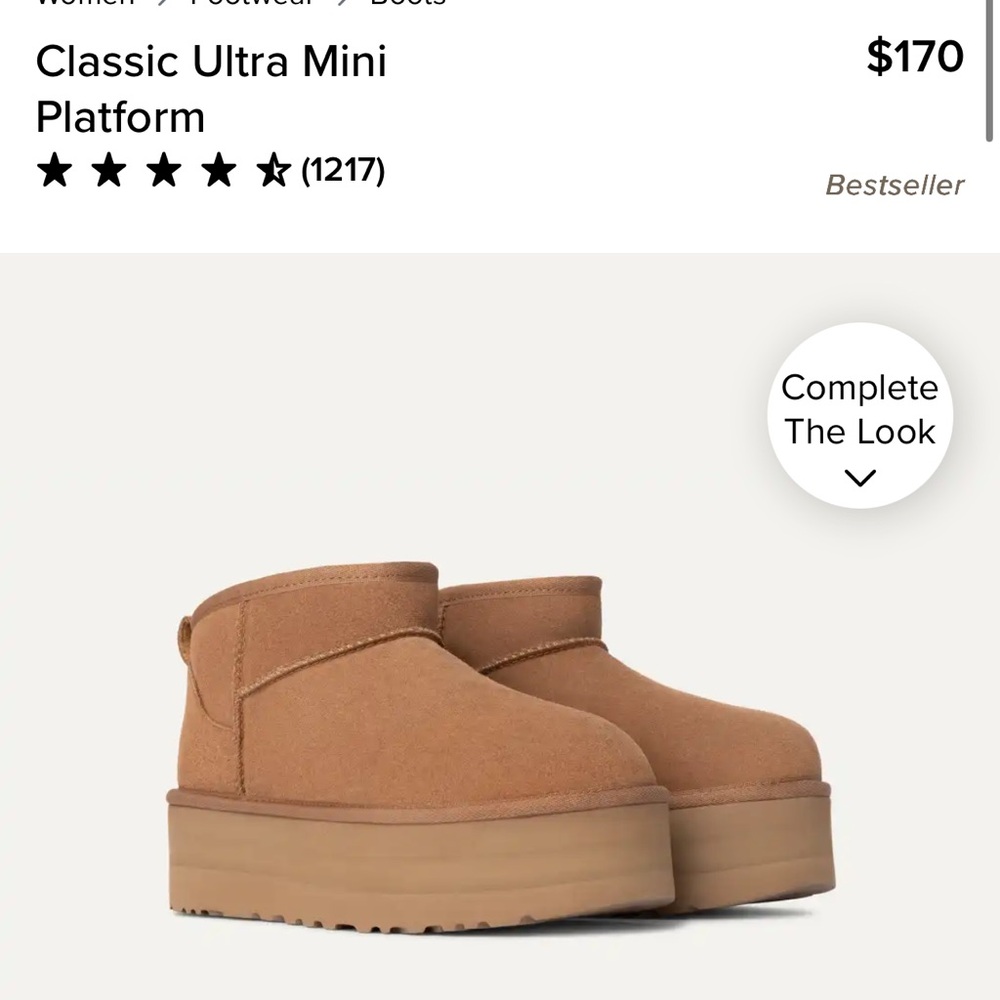 UGG Tan Ankle Boots